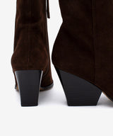 MIRETTE - Botín western de tacón ancho en serraje - Zapatos m. oscuro - Zapatos de mujer Ángel Alarcón - Women Shoes 2026