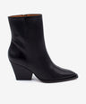 MIRETTE - Botín western de mujer de tacón ancho geométrico en piel lisa semibrillo - Zapatos Negros - Zapatos de mujer Ángel Alarcón - Women Shoes 2026