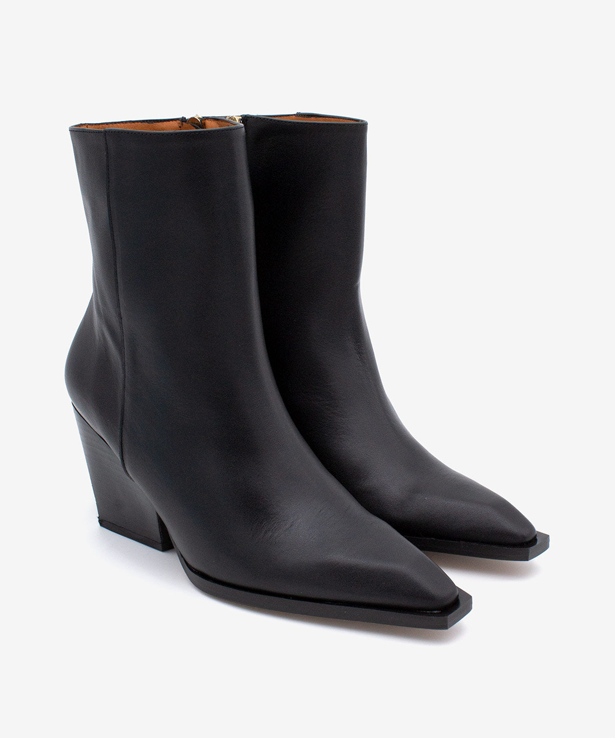 MIRETTE - Botín western de tacón ancho en piel lisa - Zapatos de mujer Ángel Alarcón - 2026 Women Shoes
