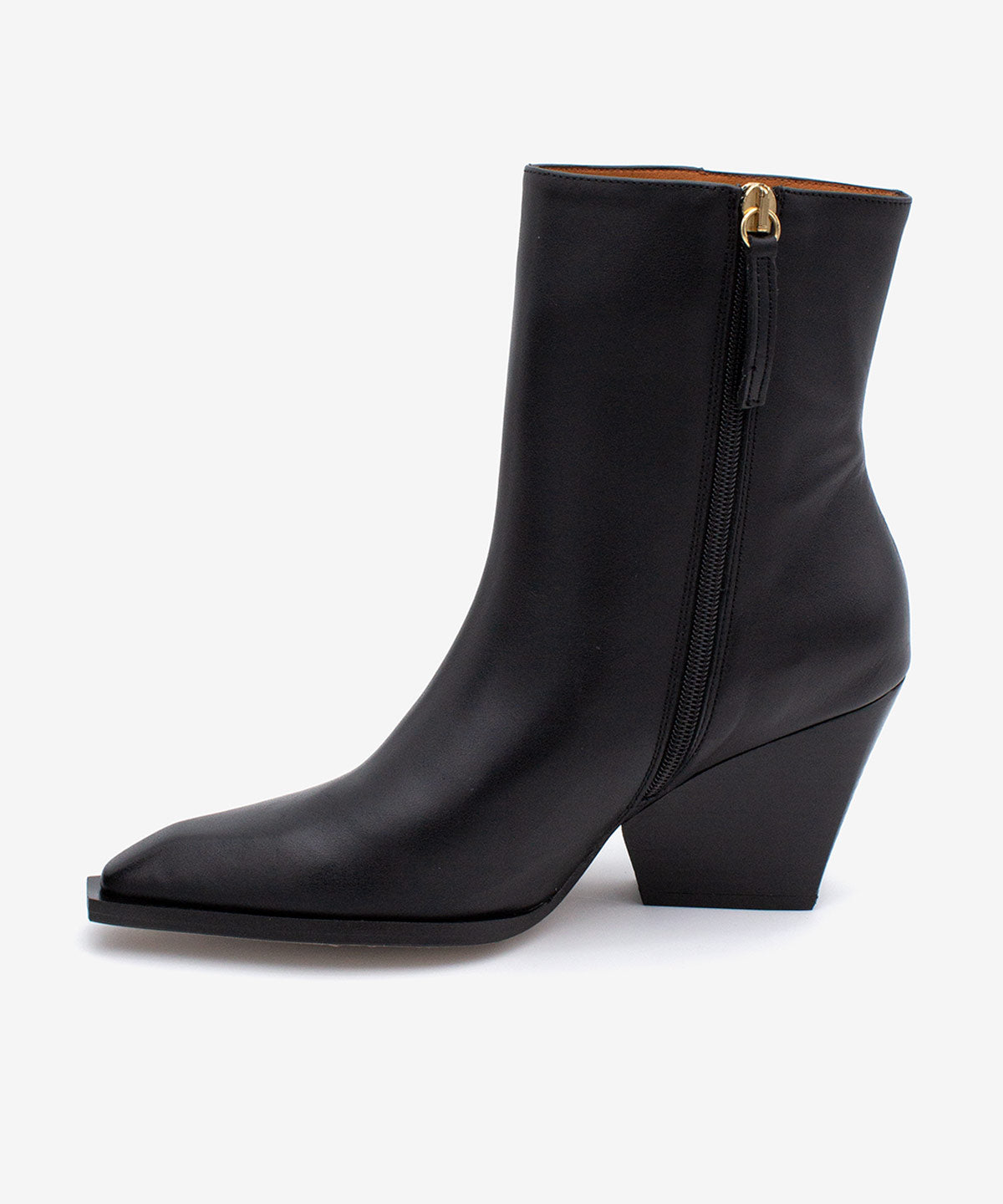 MIRETTE - Botín western de tacón ancho en piel lisa - Zapatos de mujer Ángel Alarcón - 2026 Women Shoes