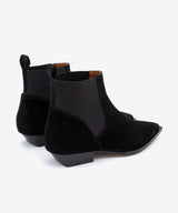 NEGADE - Botín chelsea de tacón bajo en serraje - Zapatos Negros - Zapatos de mujer Ángel Alarcón - Women Shoes 2026