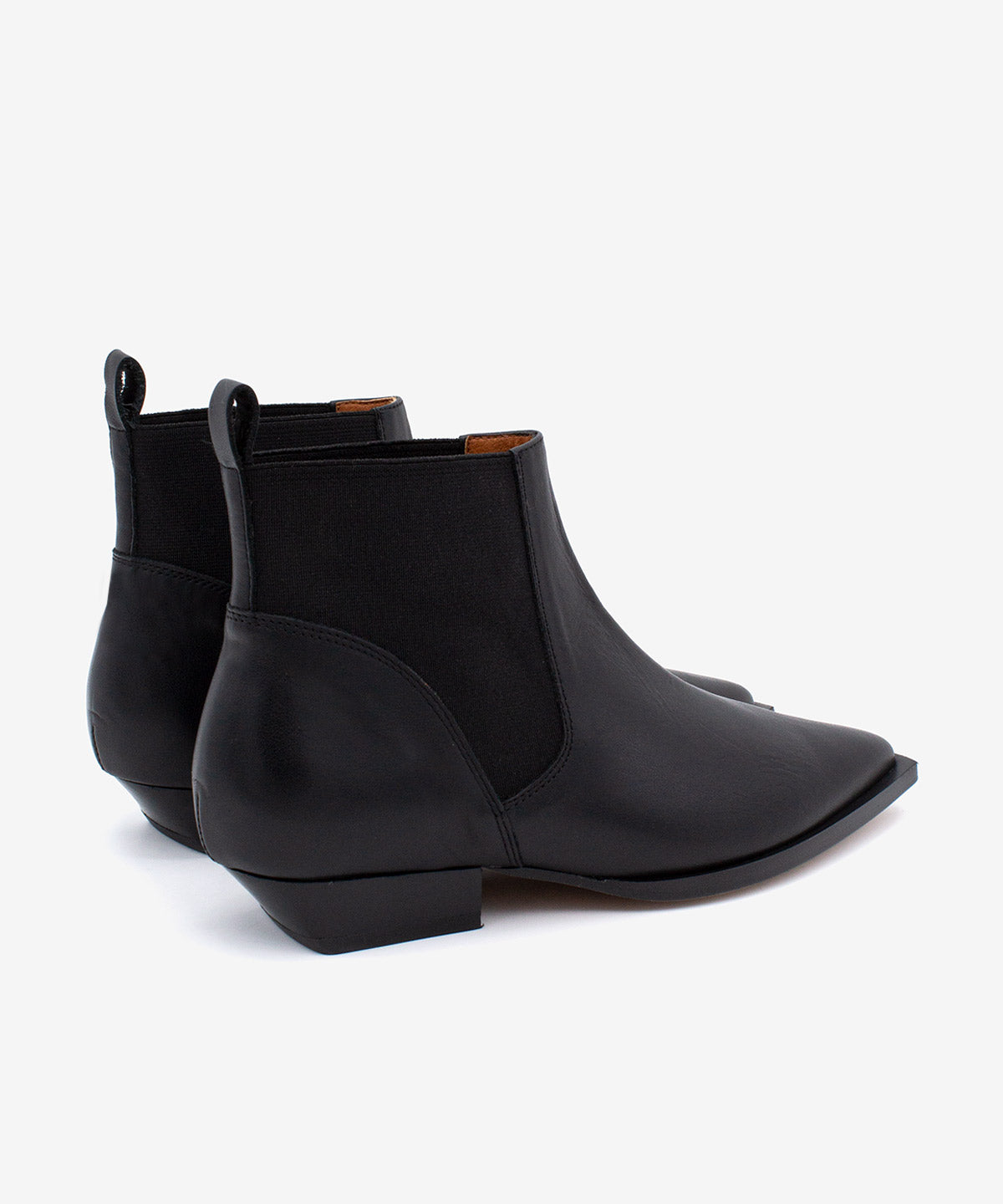 NEGADE - Botín chelsea de tacón bajo en piel lisa - Zapatos Negros - Zapatos de mujer Ángel Alarcón - Women Shoes 2026