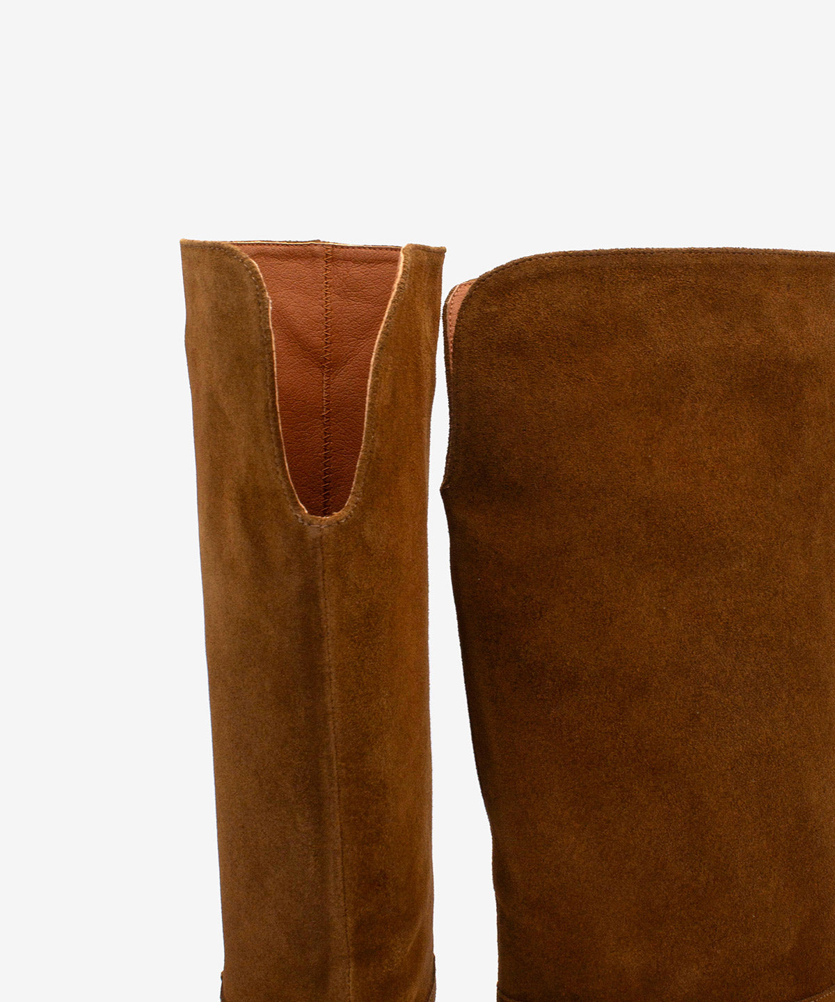 EMIRA - Bota alta de estilo western con puntera fina de serraje - Zapatos marrones - Zapatos de mujer Ángel Alarcón - Women Shoes 2026