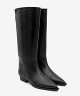 EMIRA - Bota alta de estilo western con puntera fina en piel lisa semibrillo - Zapatos Negros - Zapatos de mujer Ángel Alarcón - Women Shoes 2026