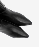 EMIRA - Bota alta de estilo western con puntera fina en piel lisa semibrillo - Zapatos Negros - Zapatos de mujer Ángel Alarcón - Women Shoes 2026