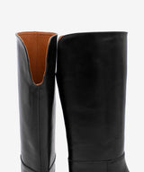 EMIRA - Bota alta de estilo western con puntera fina en piel lisa semibrillo - Zapatos Negros - Zapatos de mujer Ángel Alarcón - Women Shoes 2026
