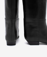 EMIRA - Bota alta de estilo western con puntera fina en piel lisa semibrillo - Zapatos Negros - Zapatos de mujer Ángel Alarcón - Women Shoes 2026