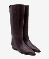 EMIRA - Bota alta de estilo western con puntera fina en piel lisa semibrillo - Zapatos Negros - Zapatos de mujer Ángel Alarcón - Women Shoes 2026