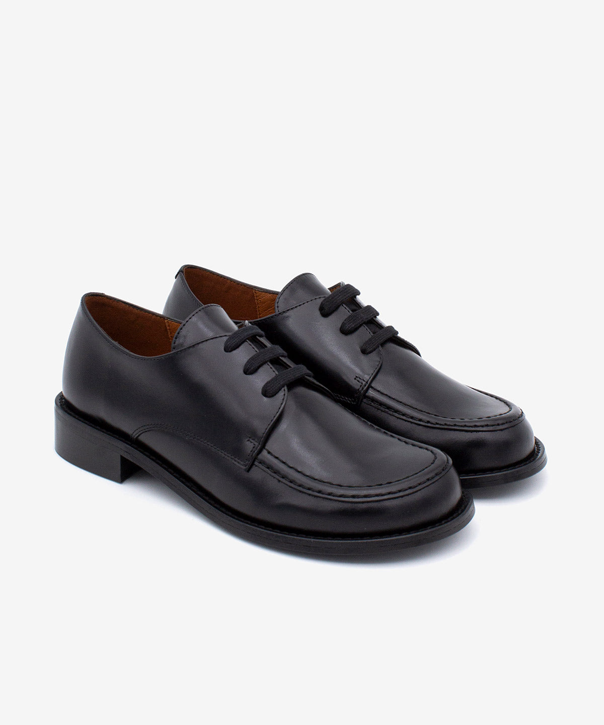 ANTONELLA - Blucher de mujer con cordoneras en piel lisa semibrillo - Zapatos Negros - Zapatos de mujer Ángel Alarcón - Women Shoes 2026