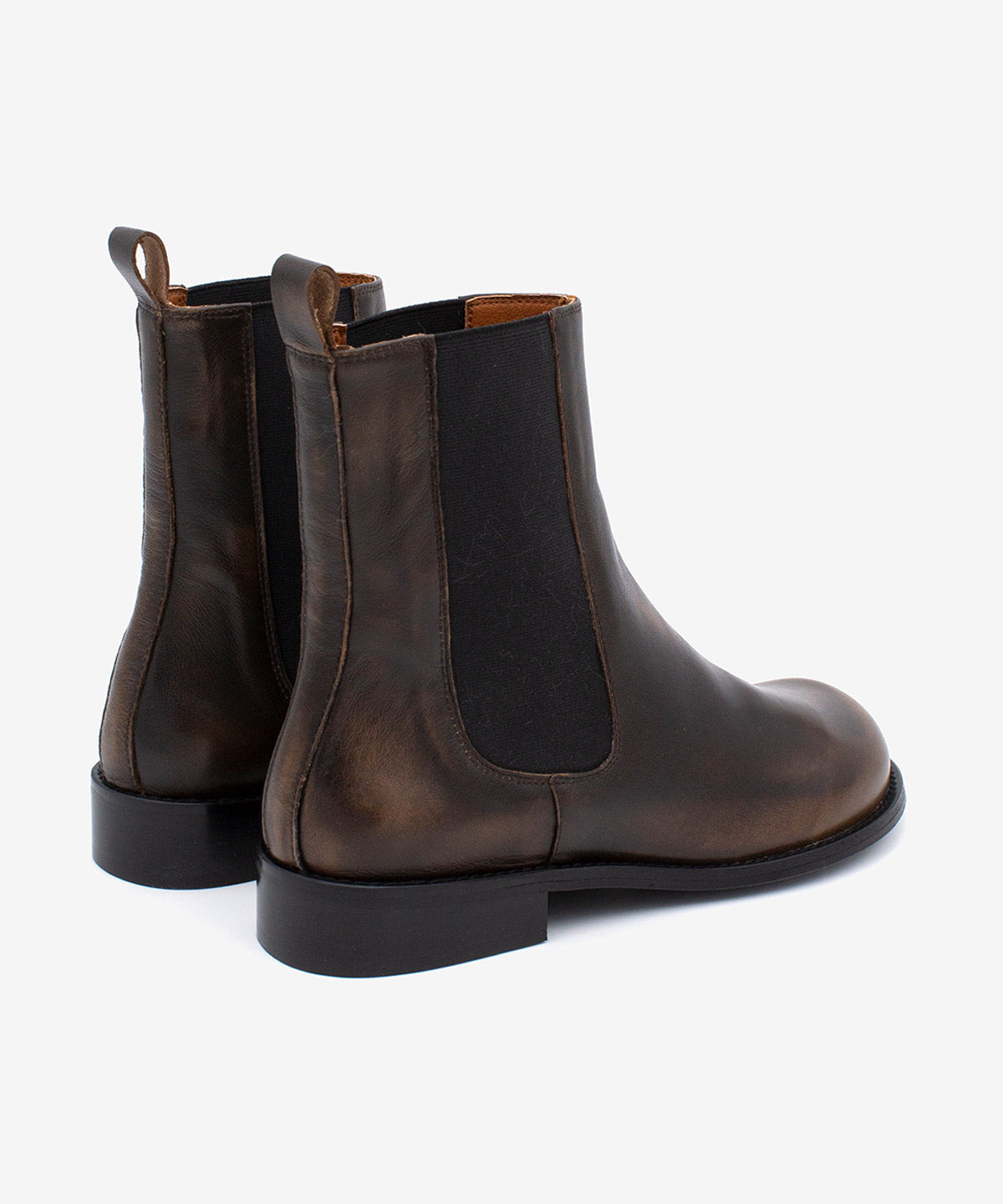 LYANA - Botín Chelsea de mujer con tacón bajo cómodo en piel cepillada - Zapatos taupe - Zapatos de mujer Ángel Alarcón - Women Shoes 2026