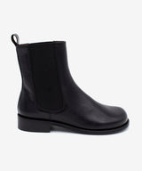 LYANA - Botín Chelsea de mujer con tacón bajo en piel lisa semibrillo - Zapatos Negros - Zapatos de mujer Ángel Alarcón - Women Shoes 2026
