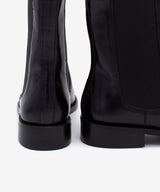 LYANA - Botín Chelsea de mujer con tacón bajo en piel lisa semibrillo - Zapatos Negros - Zapatos de mujer Ángel Alarcón - Women Shoes 2026