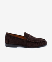 DAPHNE - Mocasín con corte fruncido y suela rubber de ante - Zapatos m. oscuro - Zapatos de mujer Ángel Alarcón - Women Shoes 2026