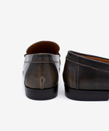 DAPHNE - Mocasín con corte fruncido y suela rubber de piel cepillada - Zapatos m. oscuro - Zapatos de mujer Ángel Alarcón - Women Shoes 2026