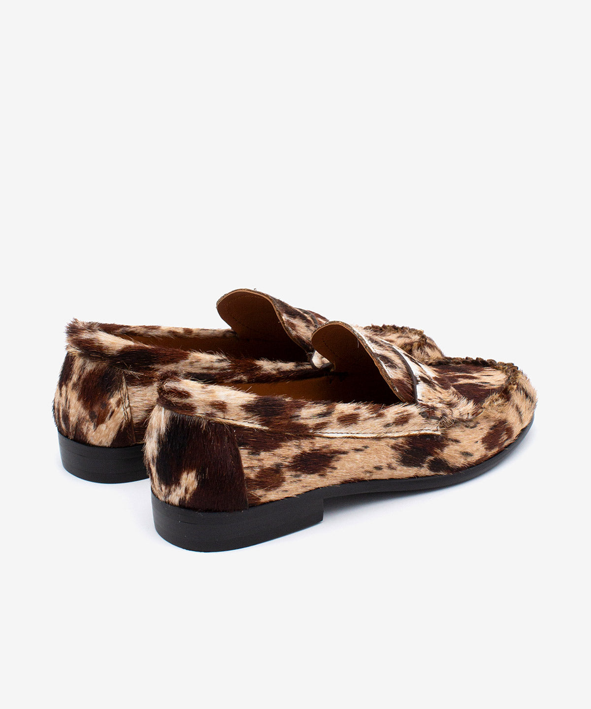 DAPHNE - Mocasín con corte fruncido y suela rubber de pelo estampado - DARK BROWN - Zapatos de mujer Ángel Alarcón - Women Shoes 2026