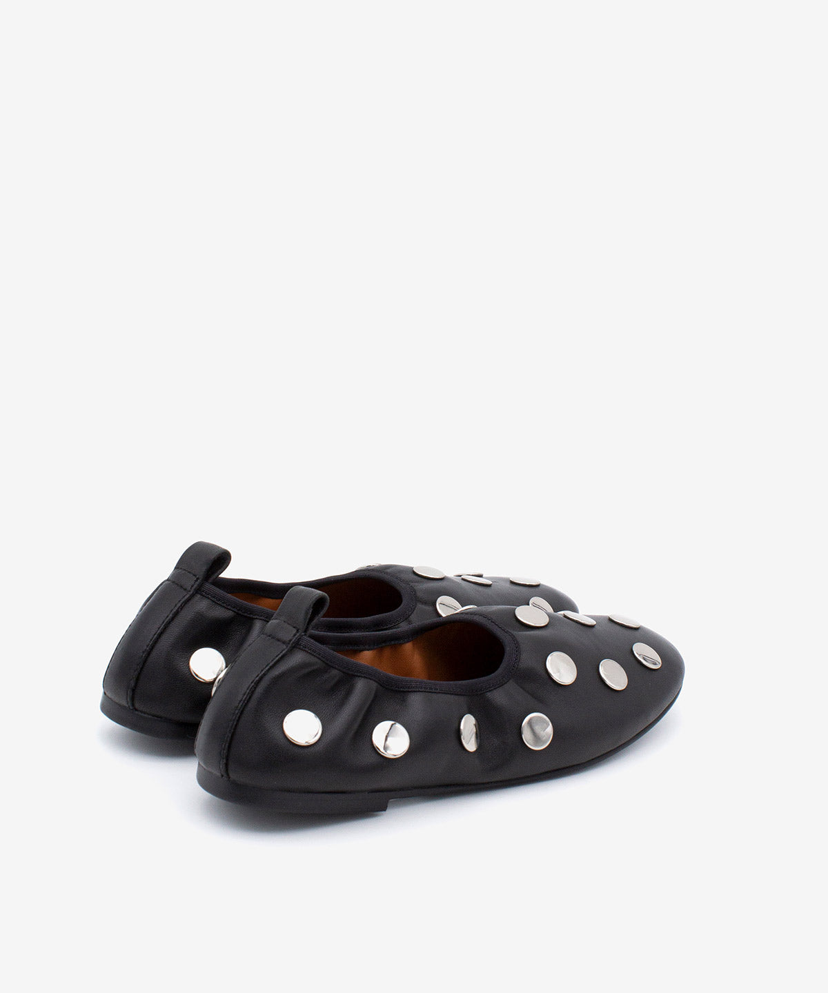 FELICIA - Bailarina con tachas de estilo rock & roll de piel - Zapatos Negros - Zapatos de mujer Ángel Alarcón - Women Shoes 2026