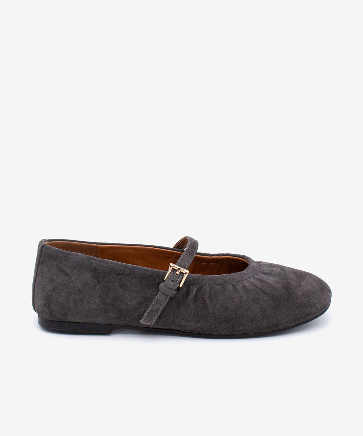 JENNA - Merceditas cómodas que se adaptan al pie de ante - Zapatos grises - Zapatos de mujer Ángel Alarcón - Women Shoes 2026