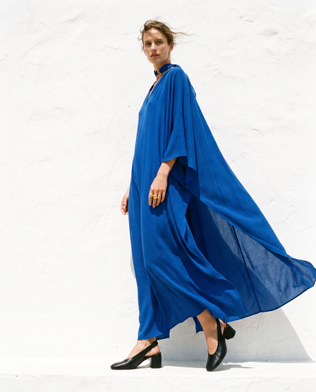 BEIRA – Escarpin ouvert à talon large en cuir grainé doux